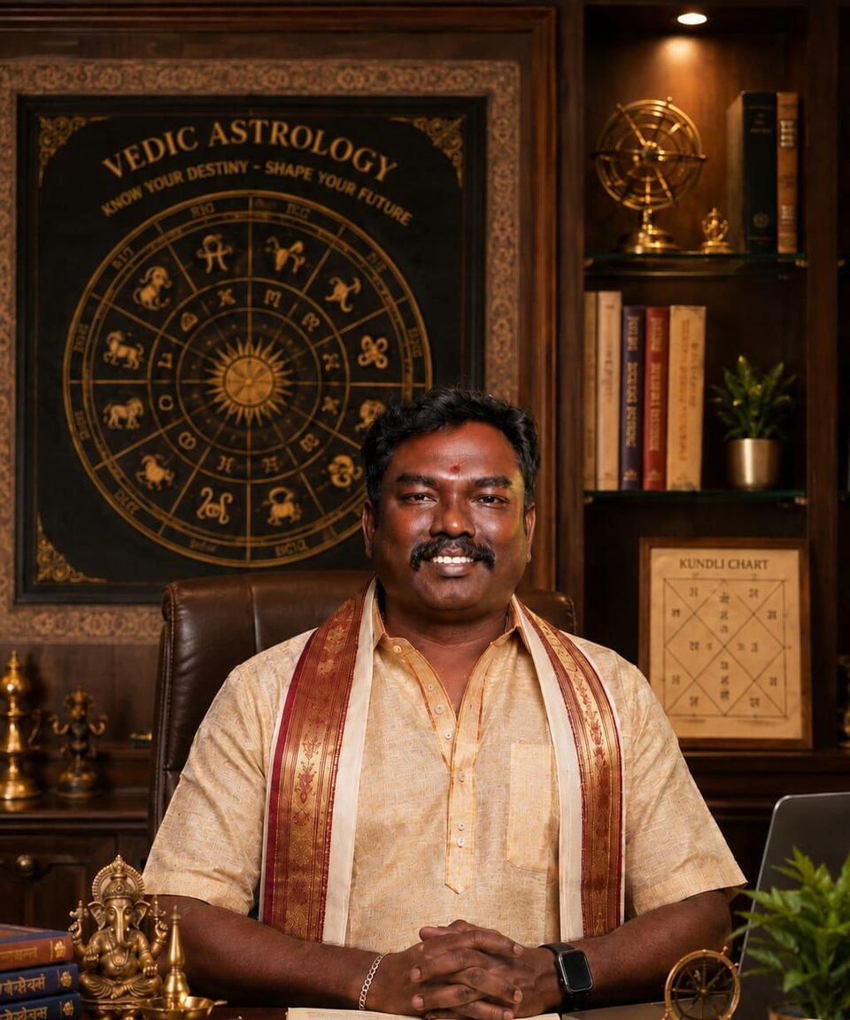 Astro K. Senthur Selvan, astrologer at Gurusamy Jothida Illam