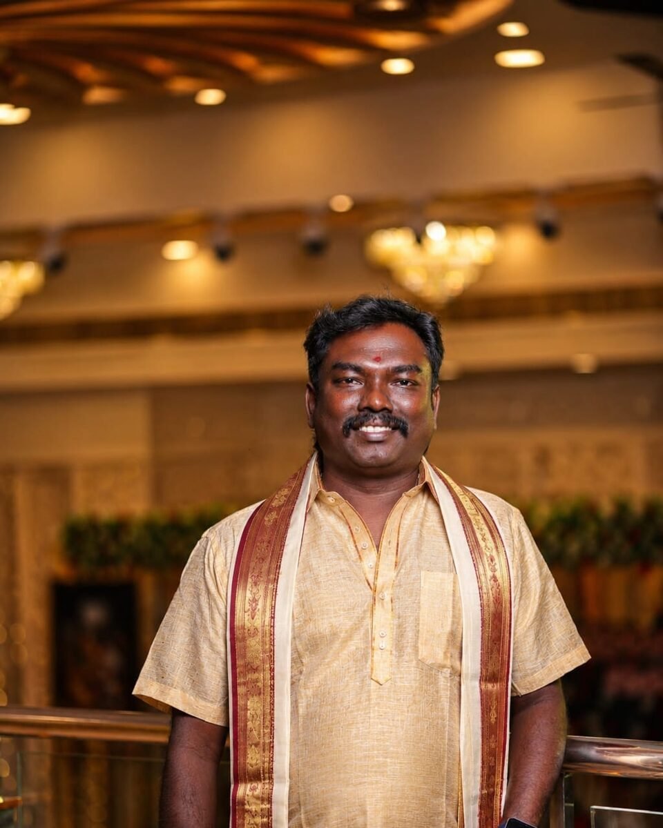 Astro K. Senthur Selvan in traditional attire